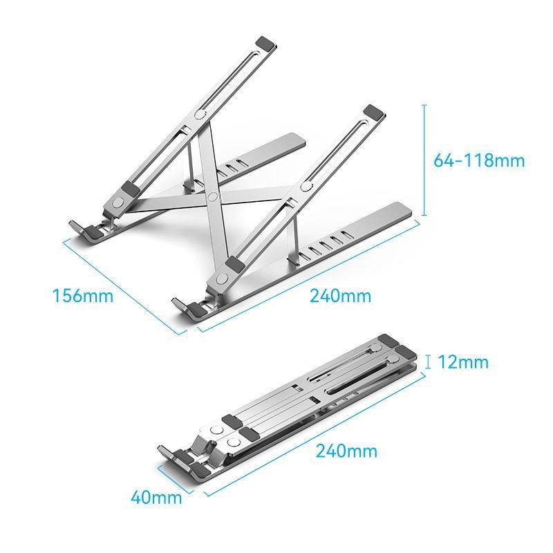 Vention Foldable Laptop Stand Silver Aluminum Alloy Type - Vention