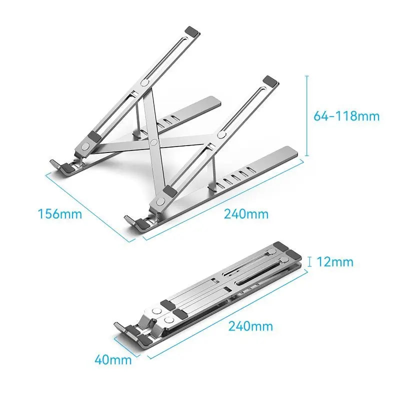 Vention Foldable Laptop Stand Silver Aluminum Alloy Type - Vention