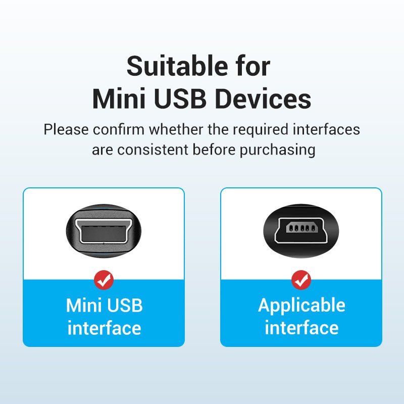 Vention USB 2.0 C Male to Mini-B Male 2A Cable - Vention