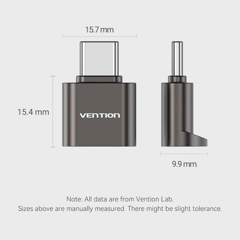 USB 2.0 Type-C MicroSD Card Reader Gray Zinc Alloy Type