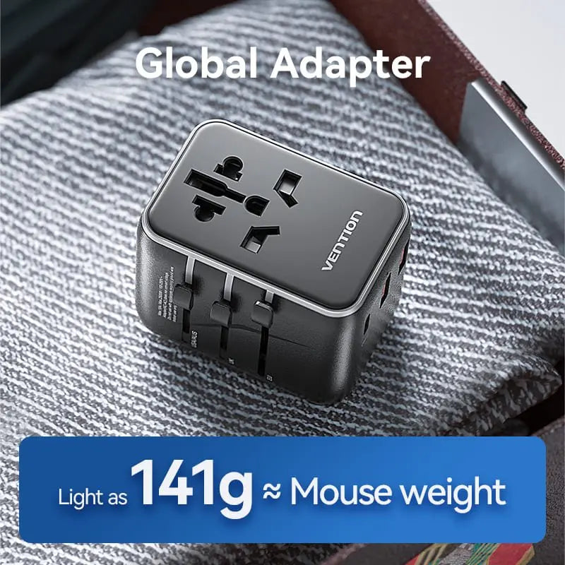 Vention 3-Port USB (C+A+A) Universal Travel Adapter (20W/18W/18W) - Vention