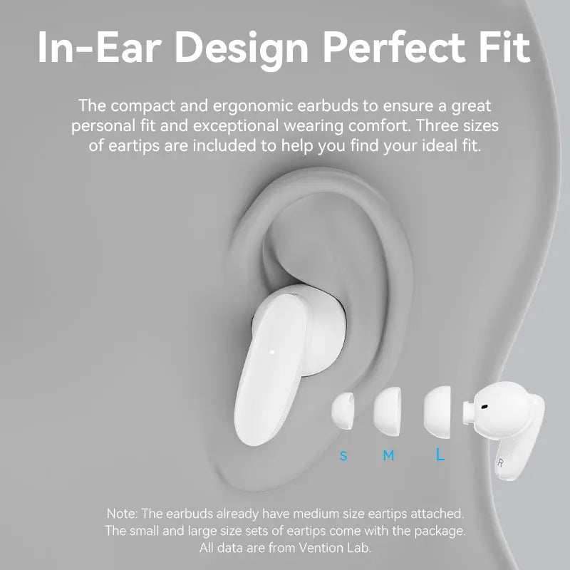 Vention Bluetooth 5.3 Earphones TWS True Wireless Earbuds - Vention