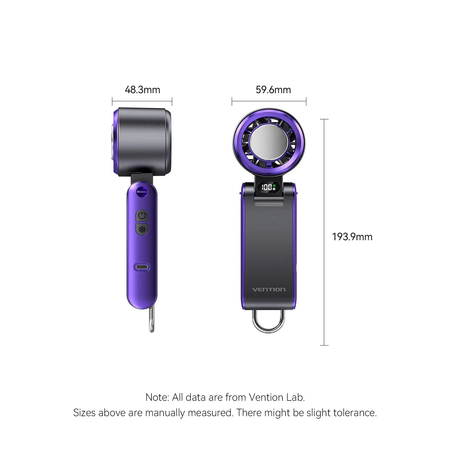 Vention Handheld Foldable High-Speed Cooling Fan - Vention