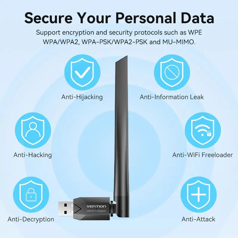 Vention USB Wi-Fi Adapter - Vention