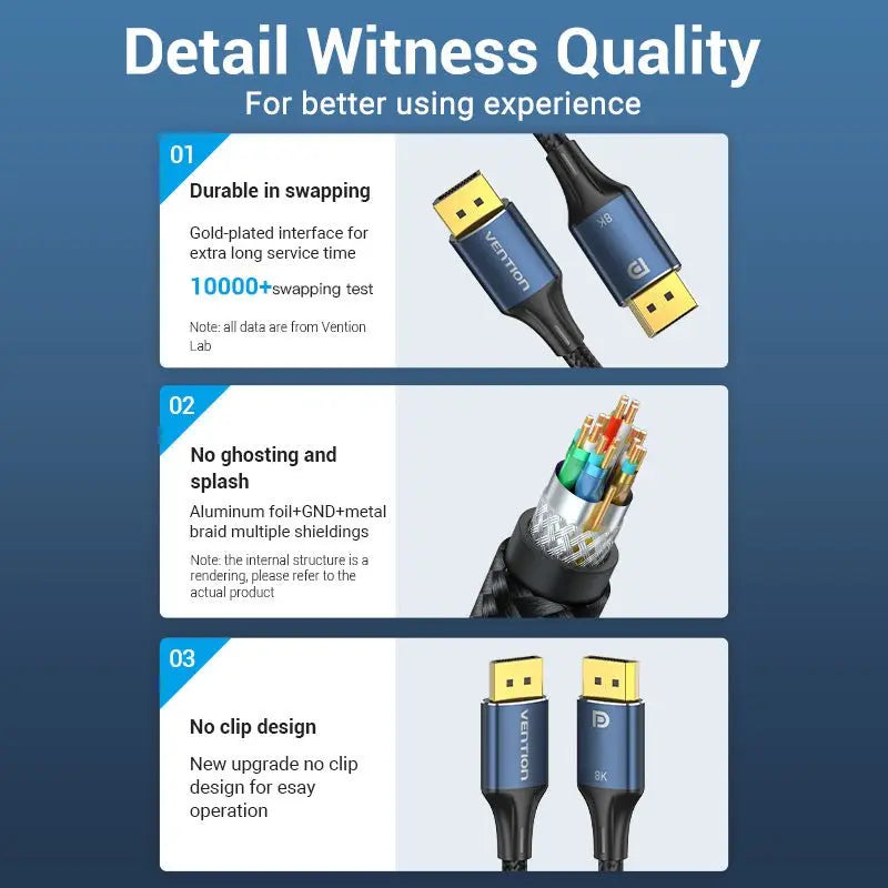 Vention 8K DisplayPort Cable - Vention