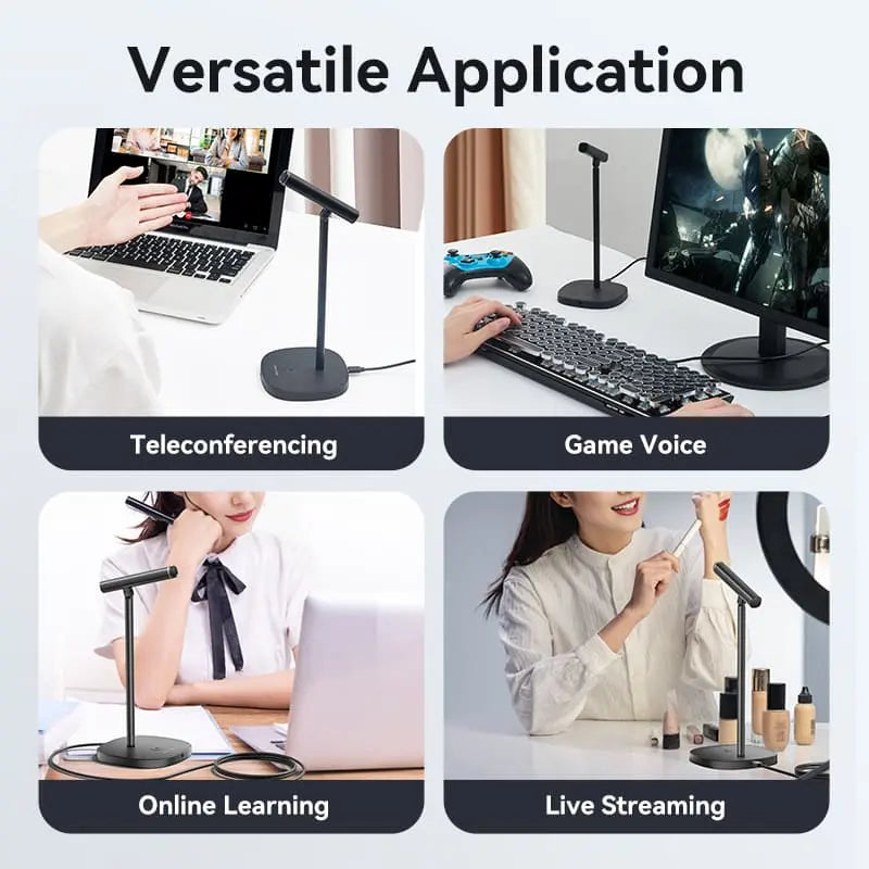 Vention USB Desktop Microphone with Mute Button Black - Vention