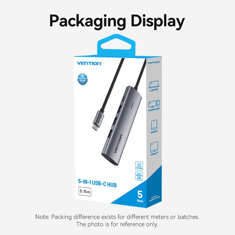 Vention 5-in-1 USB-C Hub - Vention