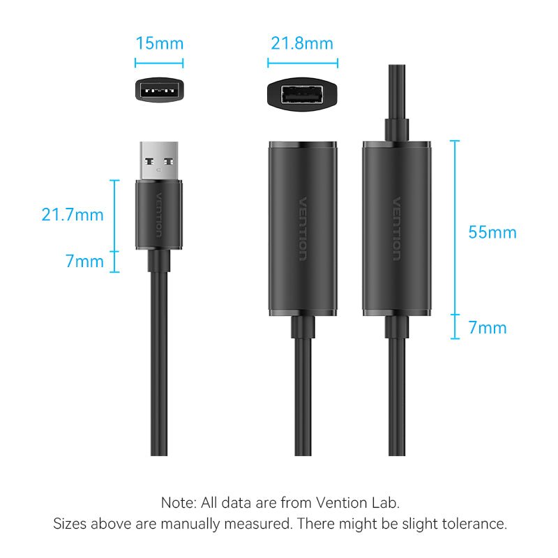 Vention USB 2.0 Active Extension Cable - Vention