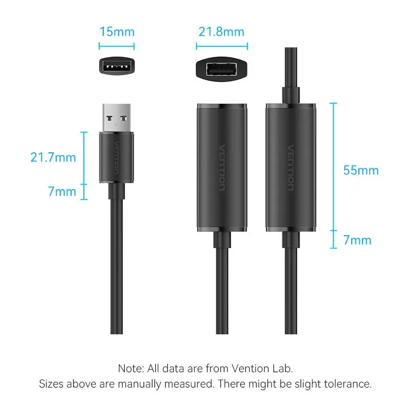 Vention USB 2.0 Active Extension Cable - Vention