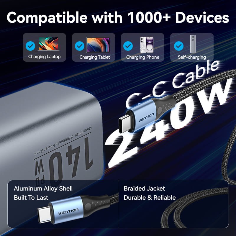 Vention 27000mAh Power Bank 140W - Vention