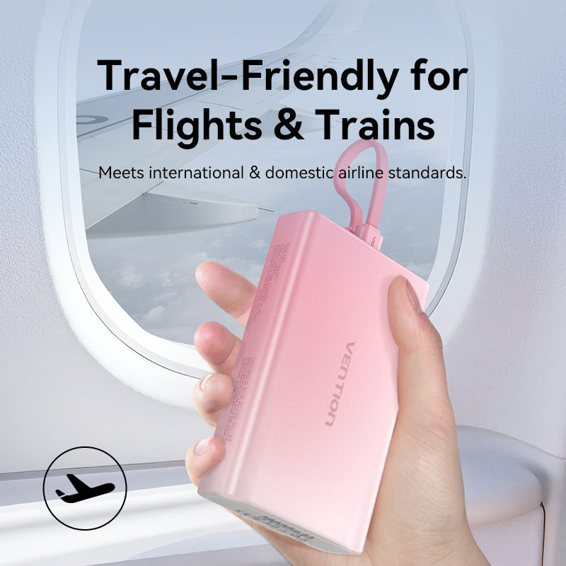 <tc>Vention</tc> Batterie externe 10 000 mAh (USB-C + Lightning + USB-A) 22,5 W avec écran LED