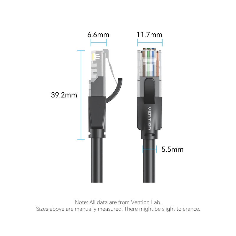 Vention Cat.6 UTP Patch Cable Black - Vention