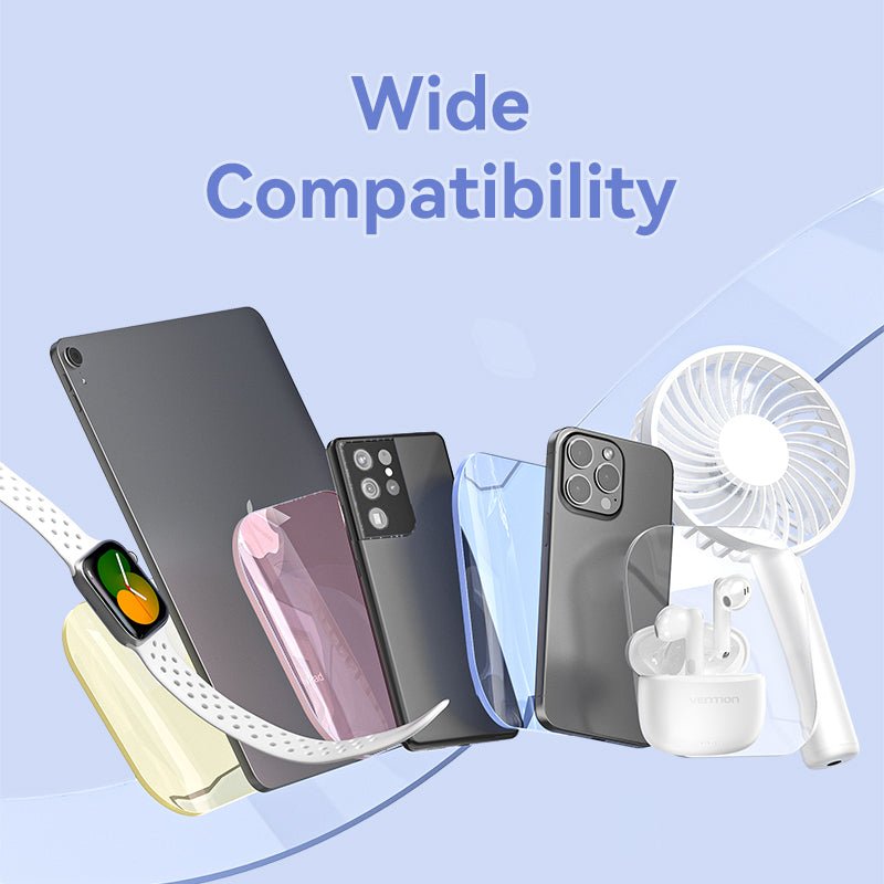 Vention 5000mAh Power Bank Compact with Built-in Cable——On Promotion - Vention