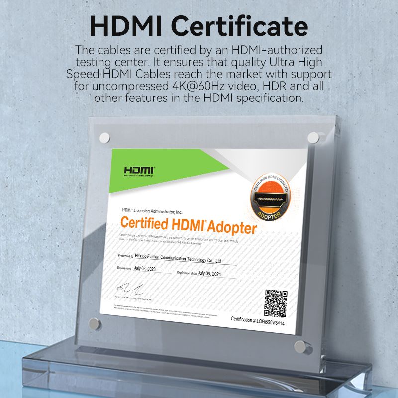 Vention HDMI™-A Male to Male 4K HD Cable 1.5M Black - Vention