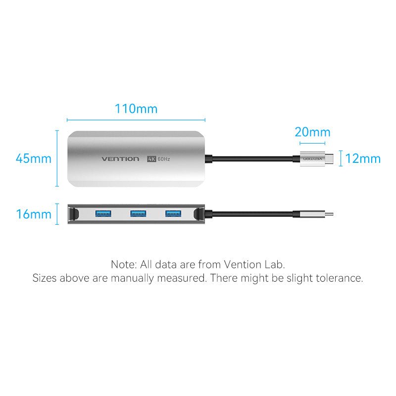 Vention 5-in-1 USB-C Docking Station - Vention