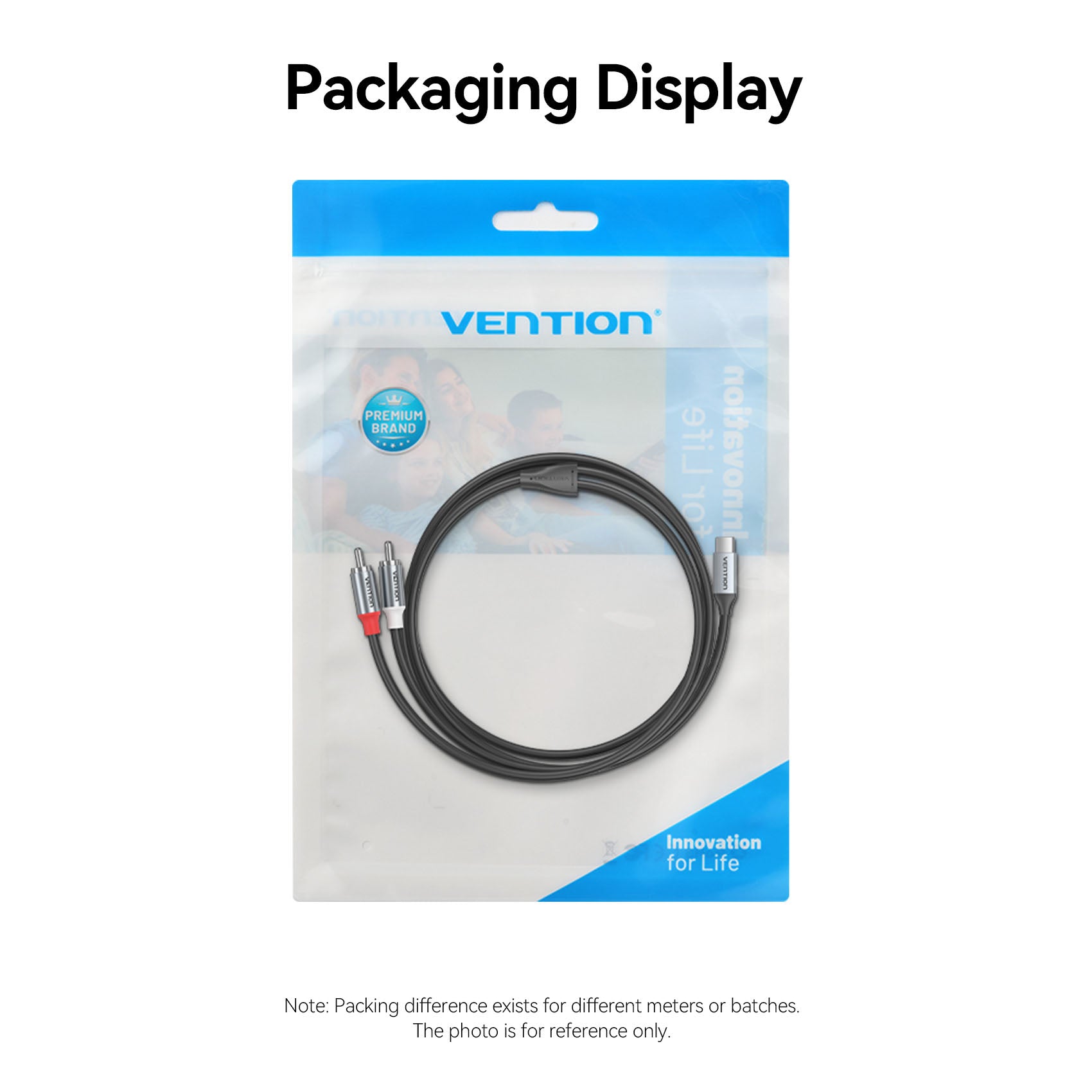 <tc>Vention</tc> Cable de audio USB-C macho a 2RCA macho