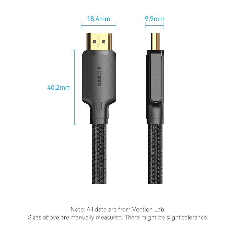 Cotton Braided 4K HDMI™ Male to Male Cable - Vention