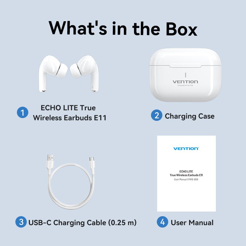 Vention True Wireless Bluetooth Earbuds - Vention