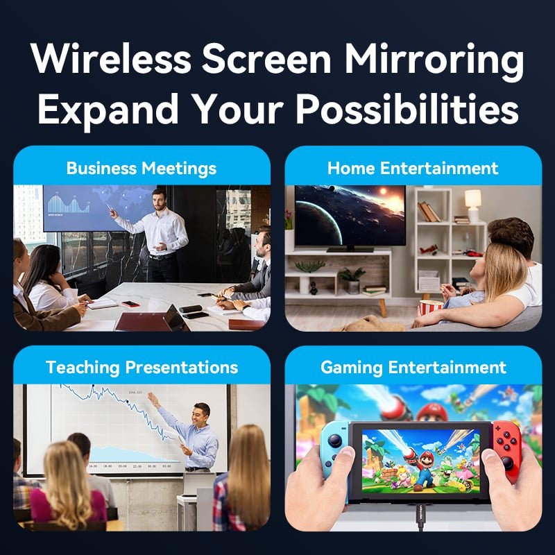 Vention Wireless USB-C to HDMI™ Transmitter and Receiver - Vention