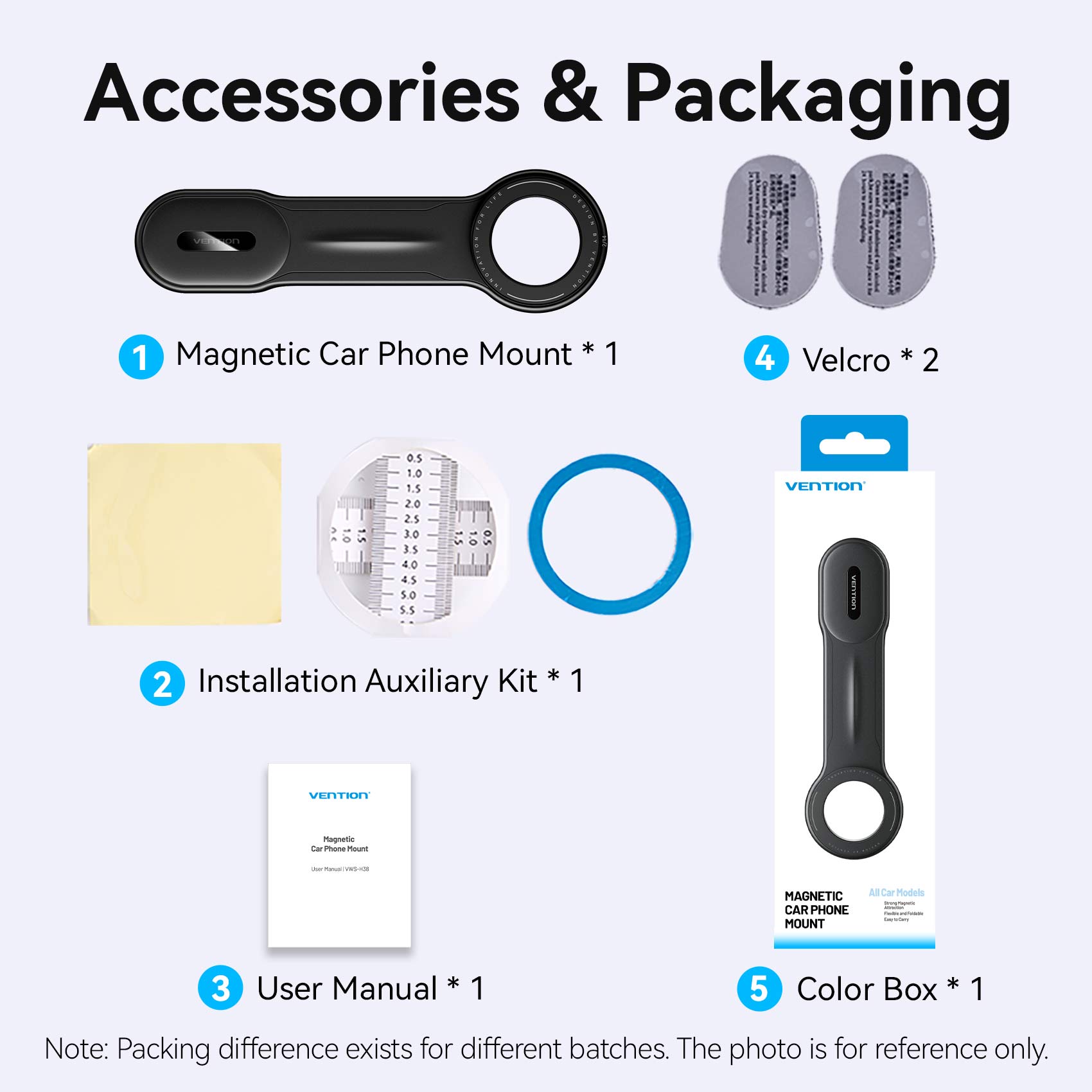 <tc>Vention</tc> Support magnétique pour téléphone de voiture