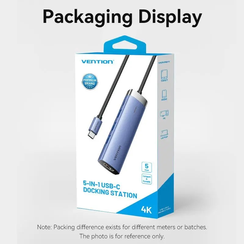 Vention 5-in-1 USB-C Docking Station - Vention