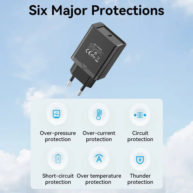 Vention 1-Port USB-C Wall Charger 30W EU-Plug - Vention