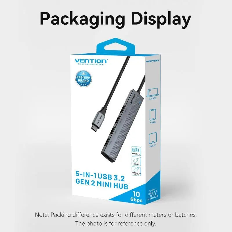 Vention 5-in-1 USB-C Mini Hub - Vention
