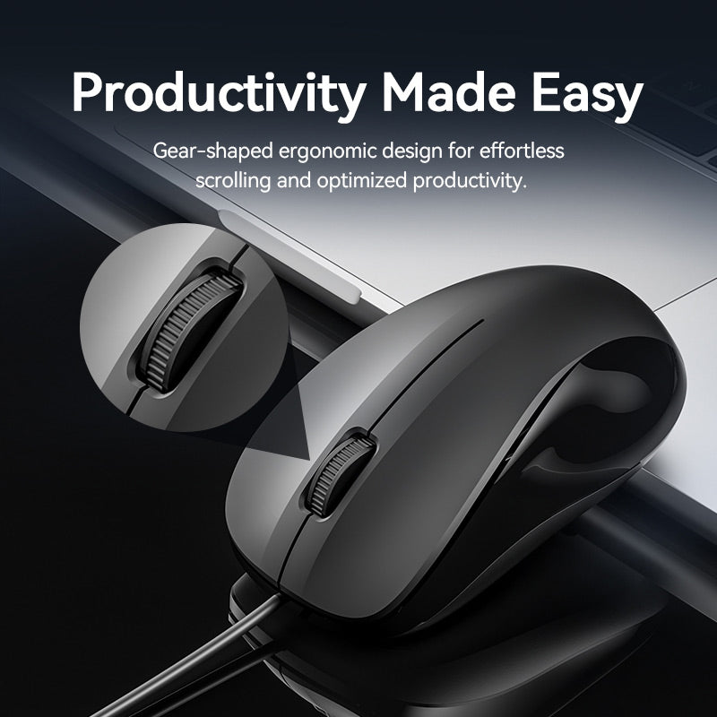 <tc>Vention</tc> Ensemble clavier et souris filaires USB silencieux pleine taille, noir, fin