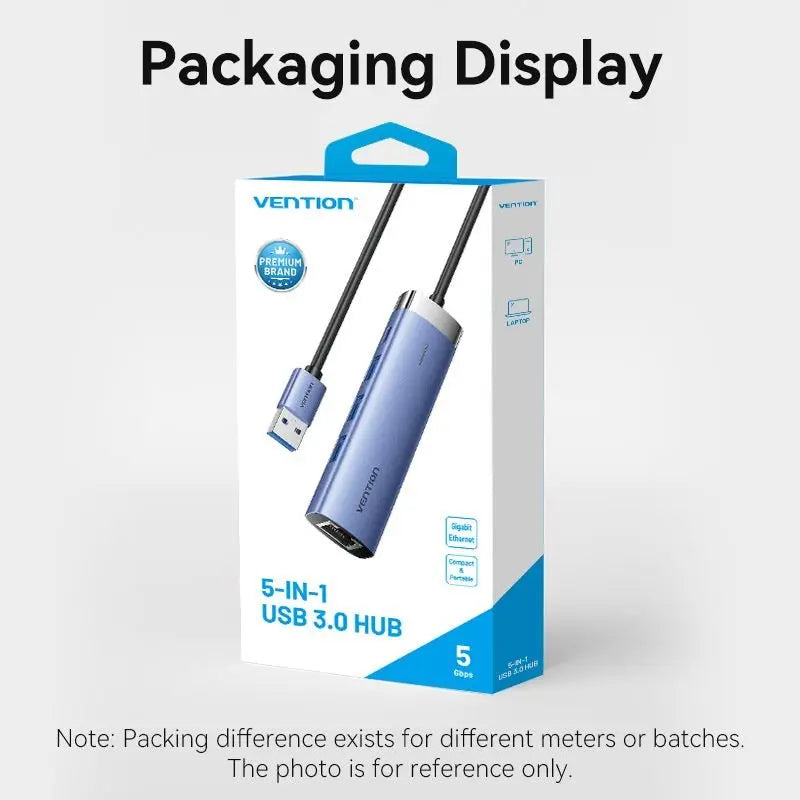 Vention 5-in-1 USB 3.0 Hub - Vention