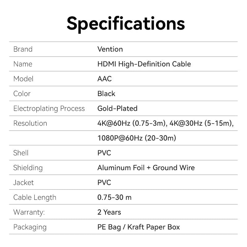 Vention HDMI™ Cable - Vention