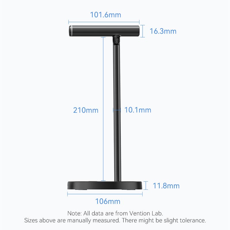 <tc>Vention</tc> Microphone de bureau USB avec bouton muet noir