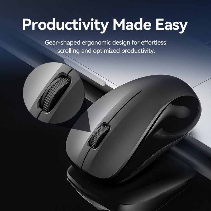 Vention Wireless Full-Sized Silent Keyboard and Mouse Combo Black Slim Type - Vention