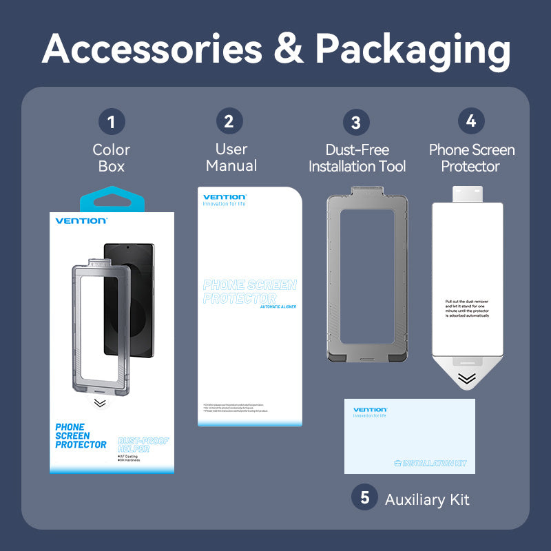 <tc>Vention</tc> Pelindung Layar Kaca Tempered HD untuk Samsung Galaxy S25 6.2" dengan Alat Pemasangan Bebas Debu