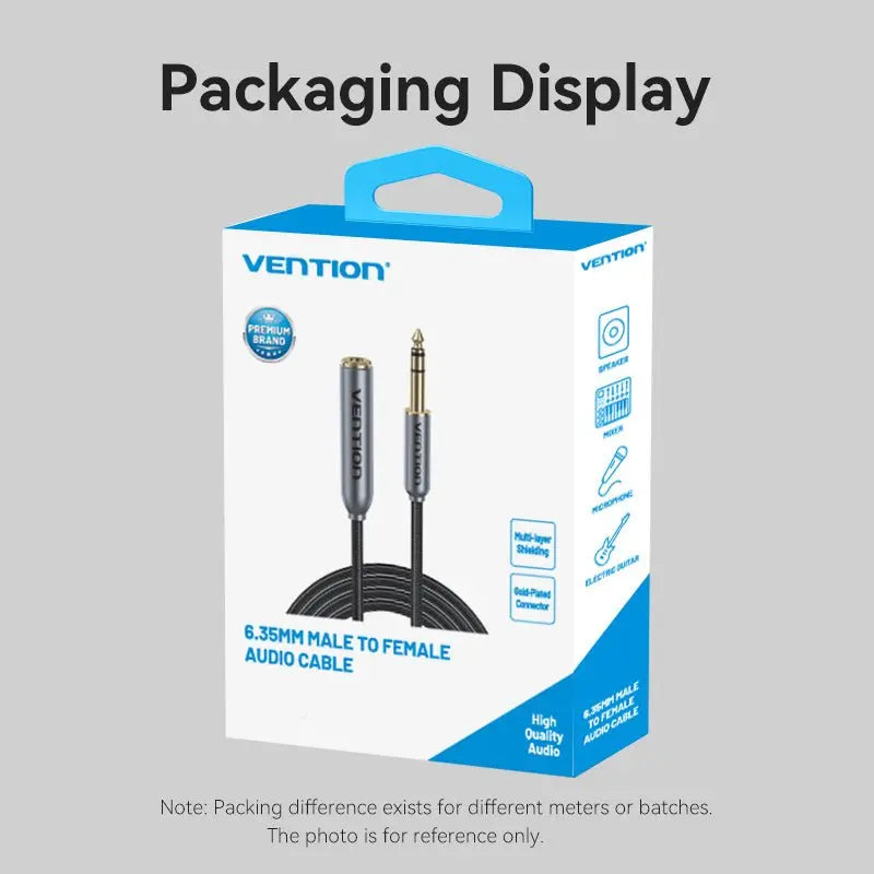 Vention 6.35mm Male to Female Audio Cable - Vention