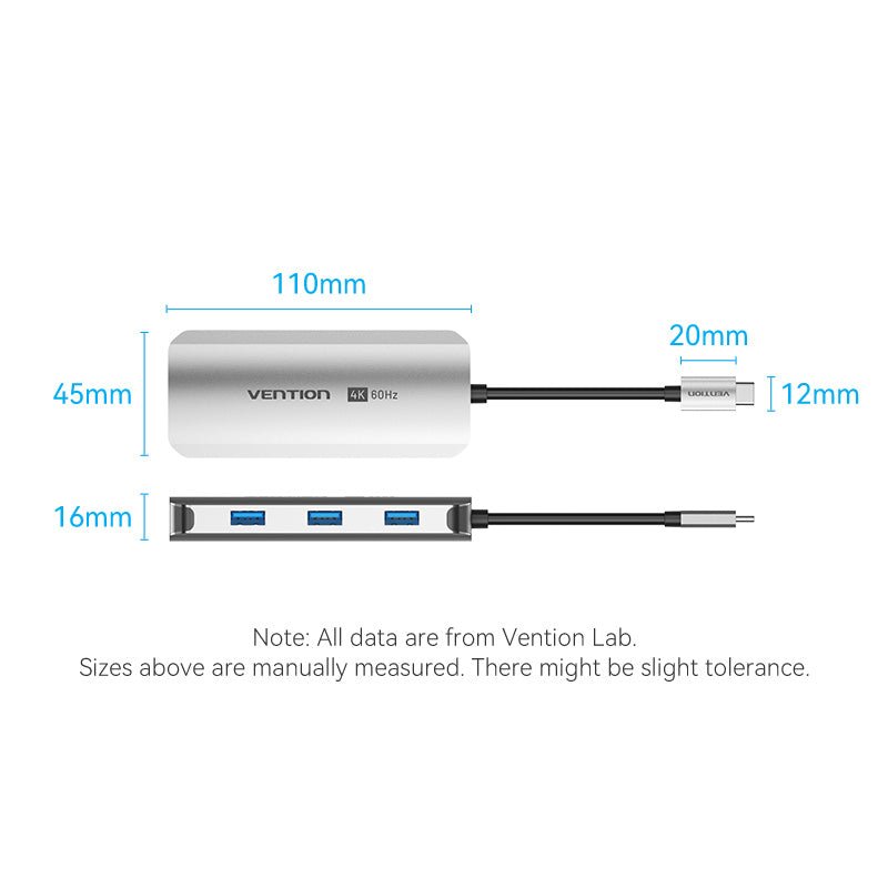 Vention 6-in-1 USB-C Docking Station - Vention