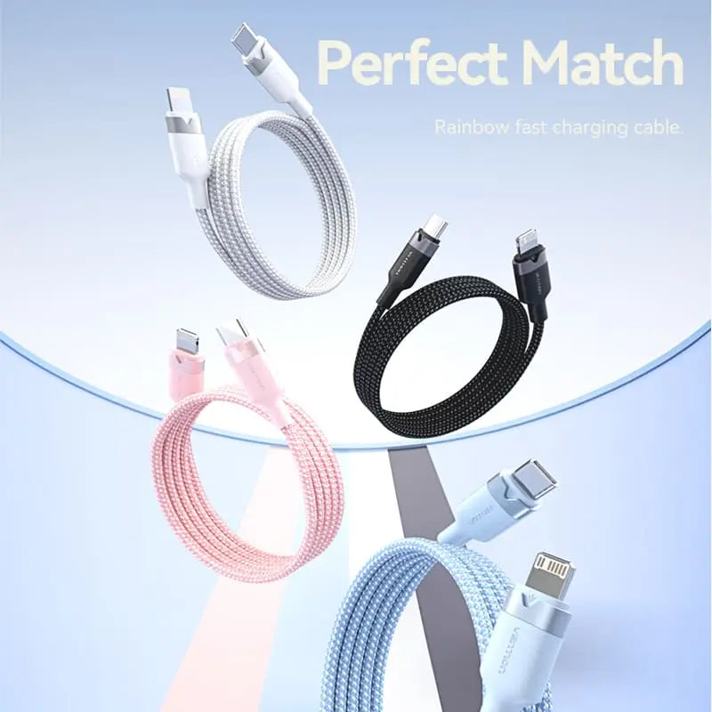 Vention USB 2.0 Type-C Male to Lightning Male 3A Cable Aluminum Alloy Type - Vention