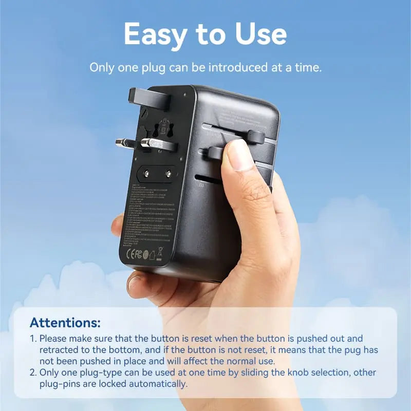 Vention 4-Port USB (C+C+A+A) GaN Universal Travel Adapter (100W/100W/20W/18W) - Vention