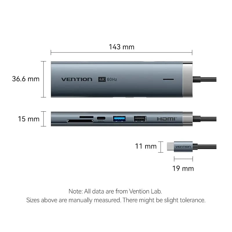 Vention 8-in-1 USB-C Docking Station - Vention