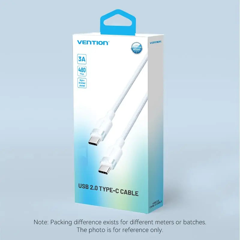 Vention USB 2.0 Type-C Male to Type-C Male 3A Cable Aluminum Alloy Type - Vention