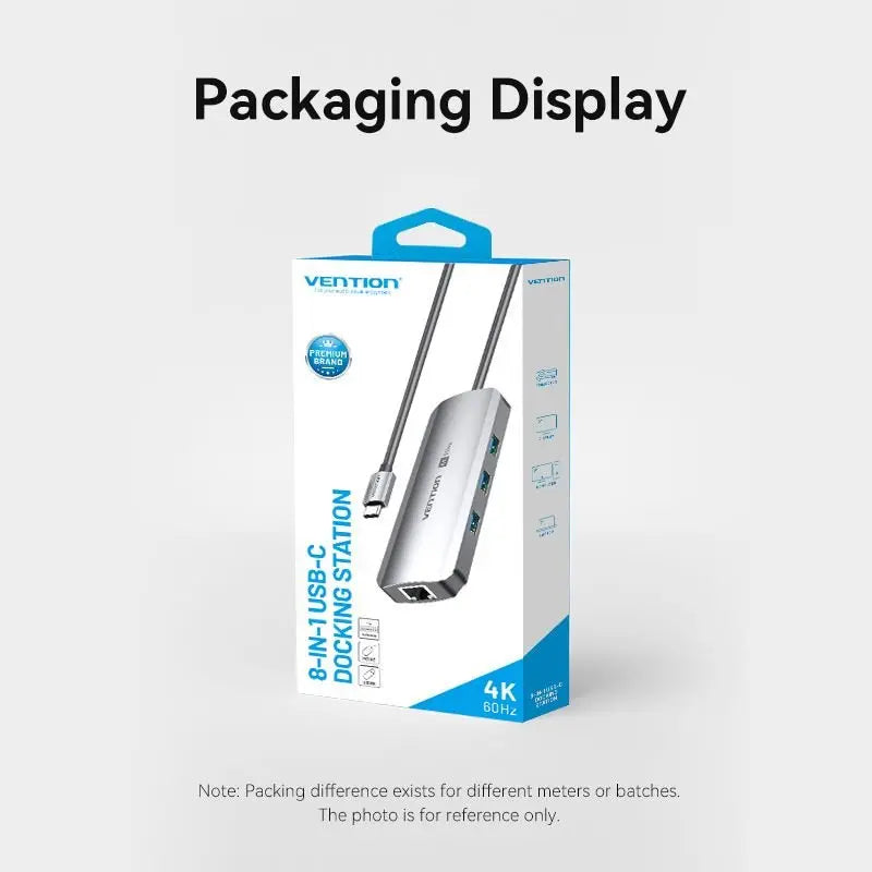 Vention 8-in-1 USB-C Docking Station - Vention