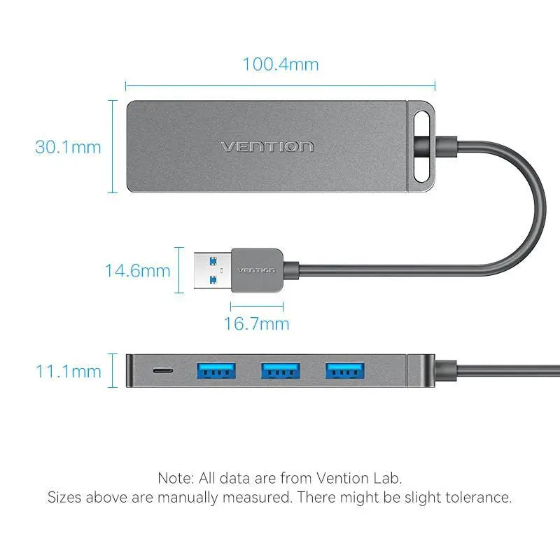 Vention 5-in-1 USB 3.0 Hub - Vention