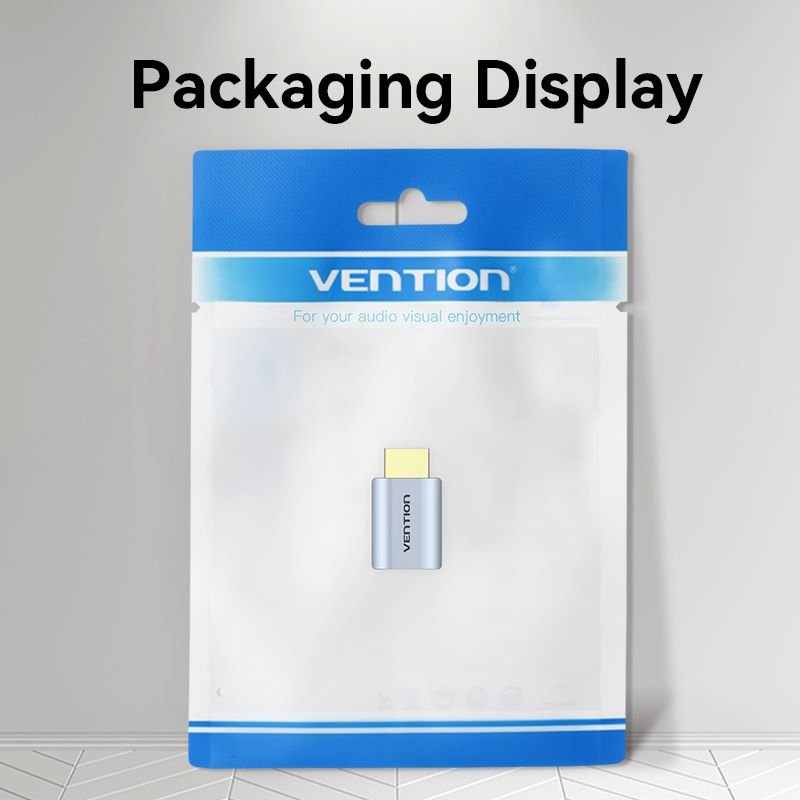 Vention HDMI™ Male to Female 8K Adapter Gray Aluminum Alloy Type - Vention