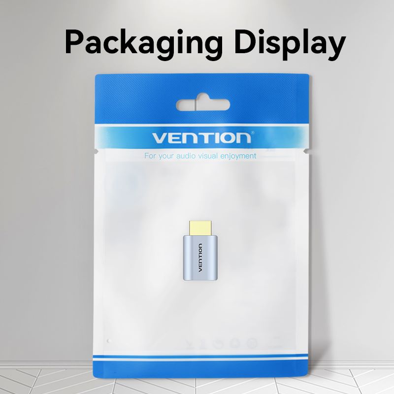 Vention HDMI™ Male to Female 8K Adapter Gray Aluminum Alloy Type