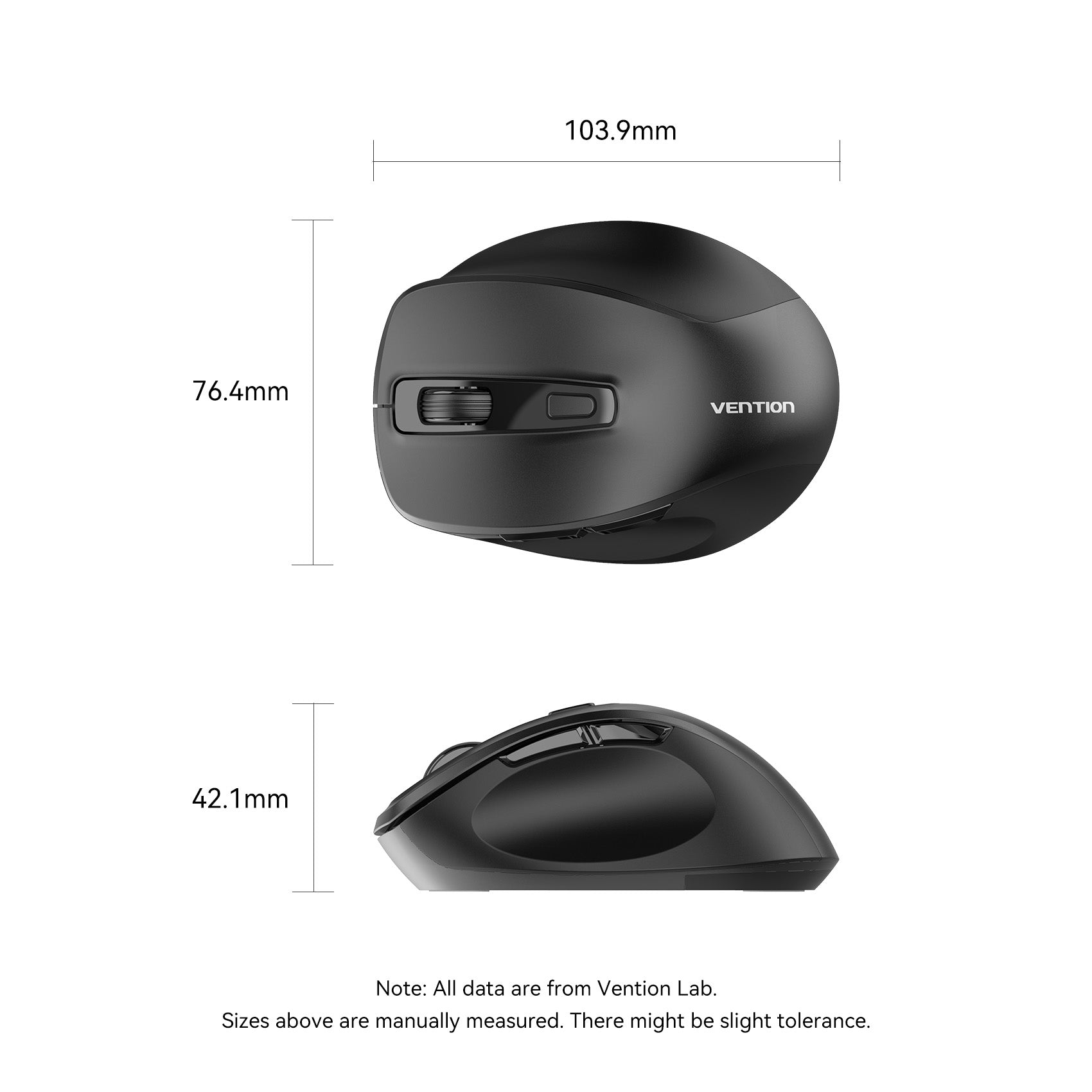 Vention Dual-Mode Wireless Ergonomic Mouse