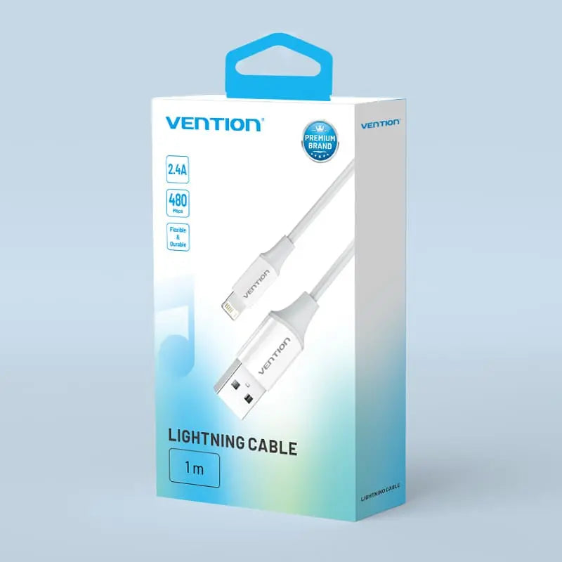 Vention USB 2.0 Type-A Male to Lightning Male 2.4A Cable - Vention