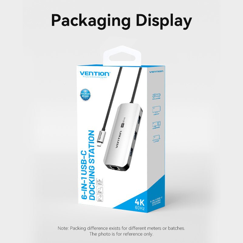 Vention 6-in-1 USB-C Docking Station - Vention