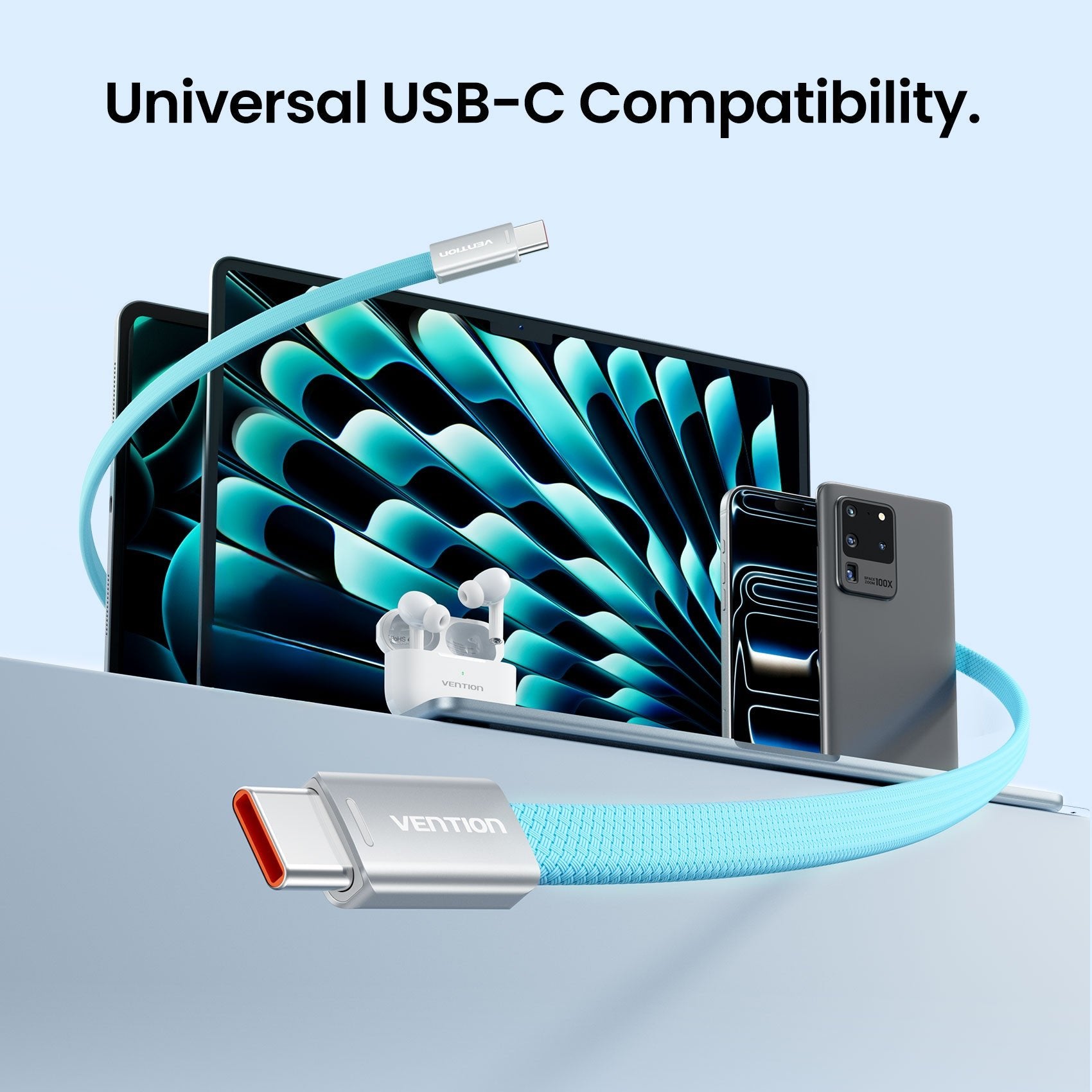 240W USB-C Slim Magnetic Fast Charging Cable - Vention