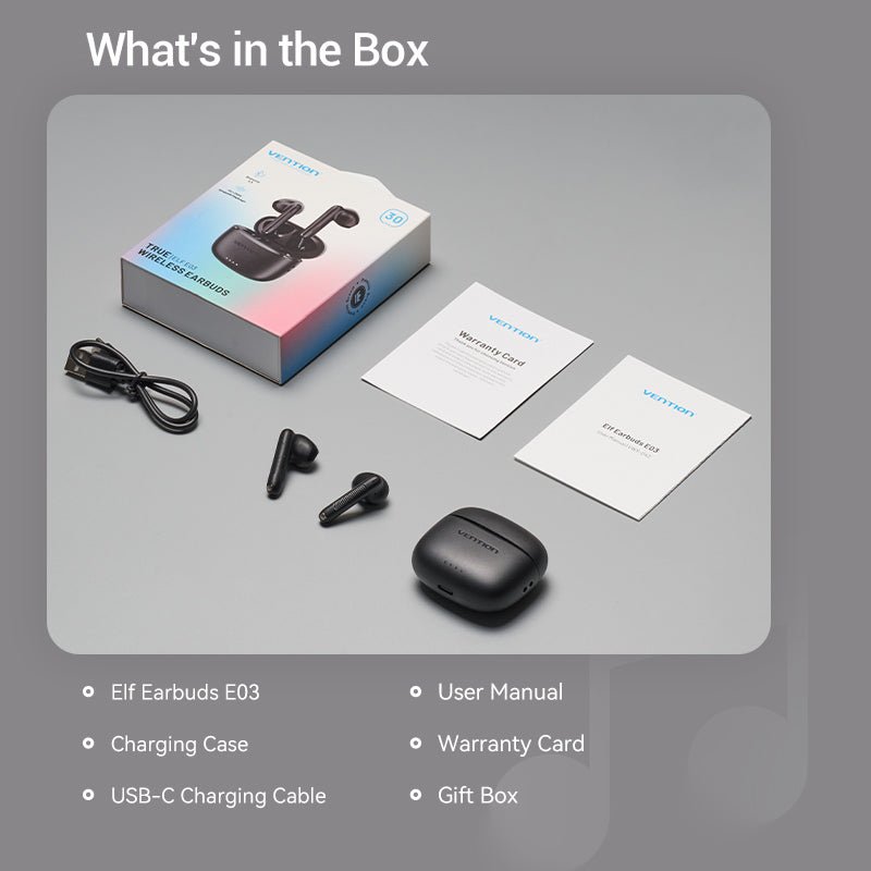 Vention True Wireless Bluetooth Earbuds - Vention