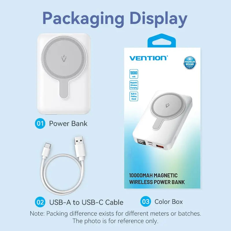 Vention 10000mAh Magnetic Wireless Power Bank 22.5W - Vention