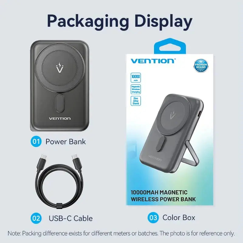 Vention 10000mAh Magnetic Wireless Power Bank 20W - Vention
